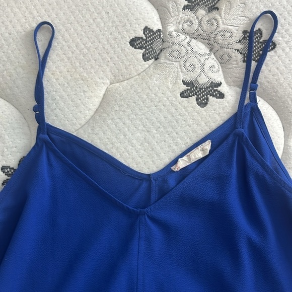 Blue formal tank top woman’s US  L - Picture 2 of 4